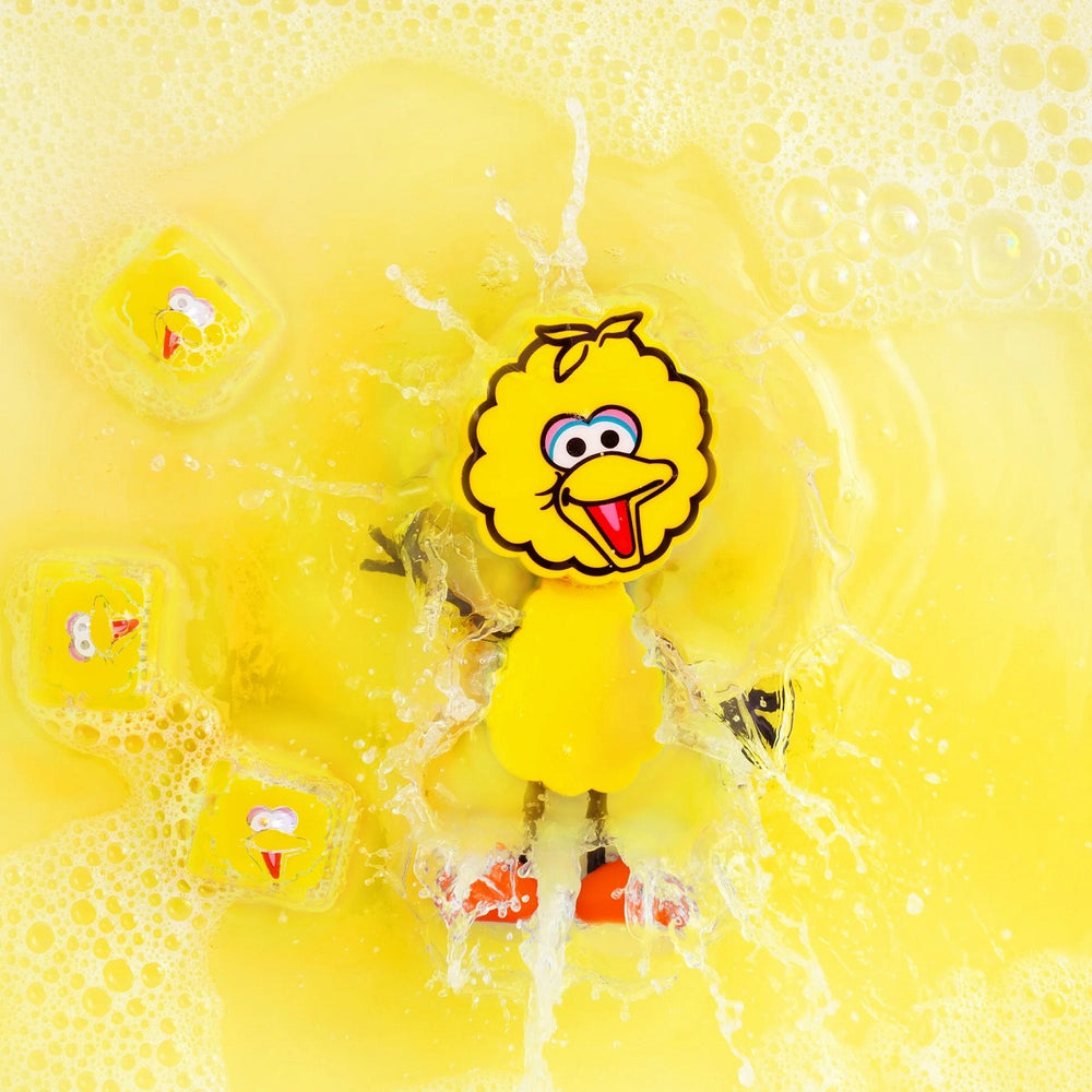 Badefigur Großer Vogel – Set mit zwei sensorischen Würfeln, die im Wasser leuchten - tablude.com