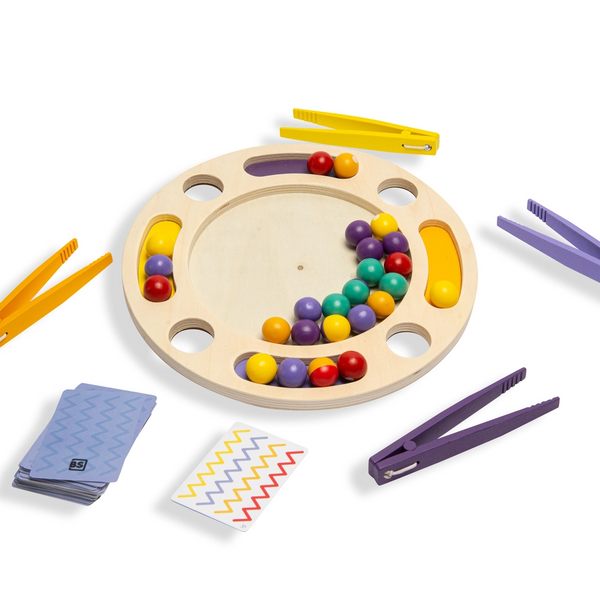 Holz-Sinnespiel mit Zange – Zigzag - tablude.com