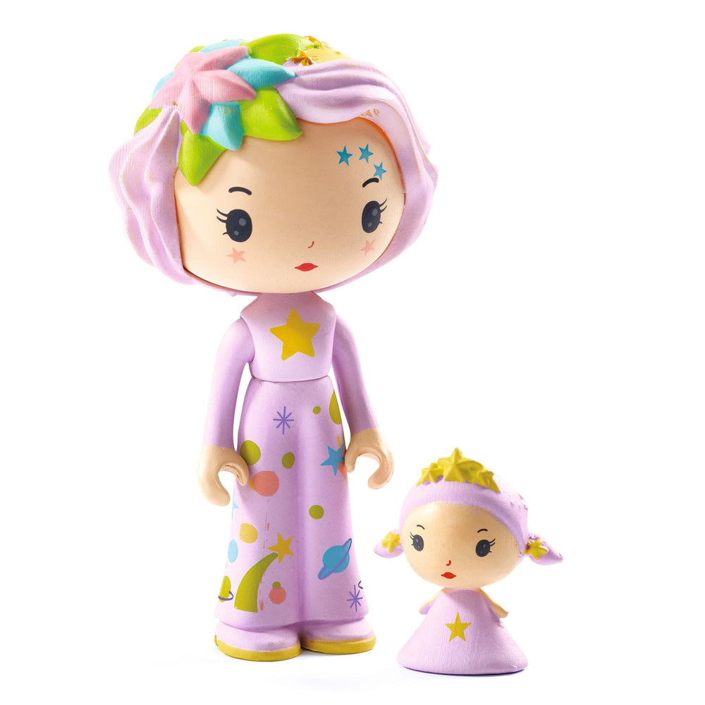 Magnetyczne pudełko z figurkami Tinyly Djeco - Pokoik Violet - tablude.com