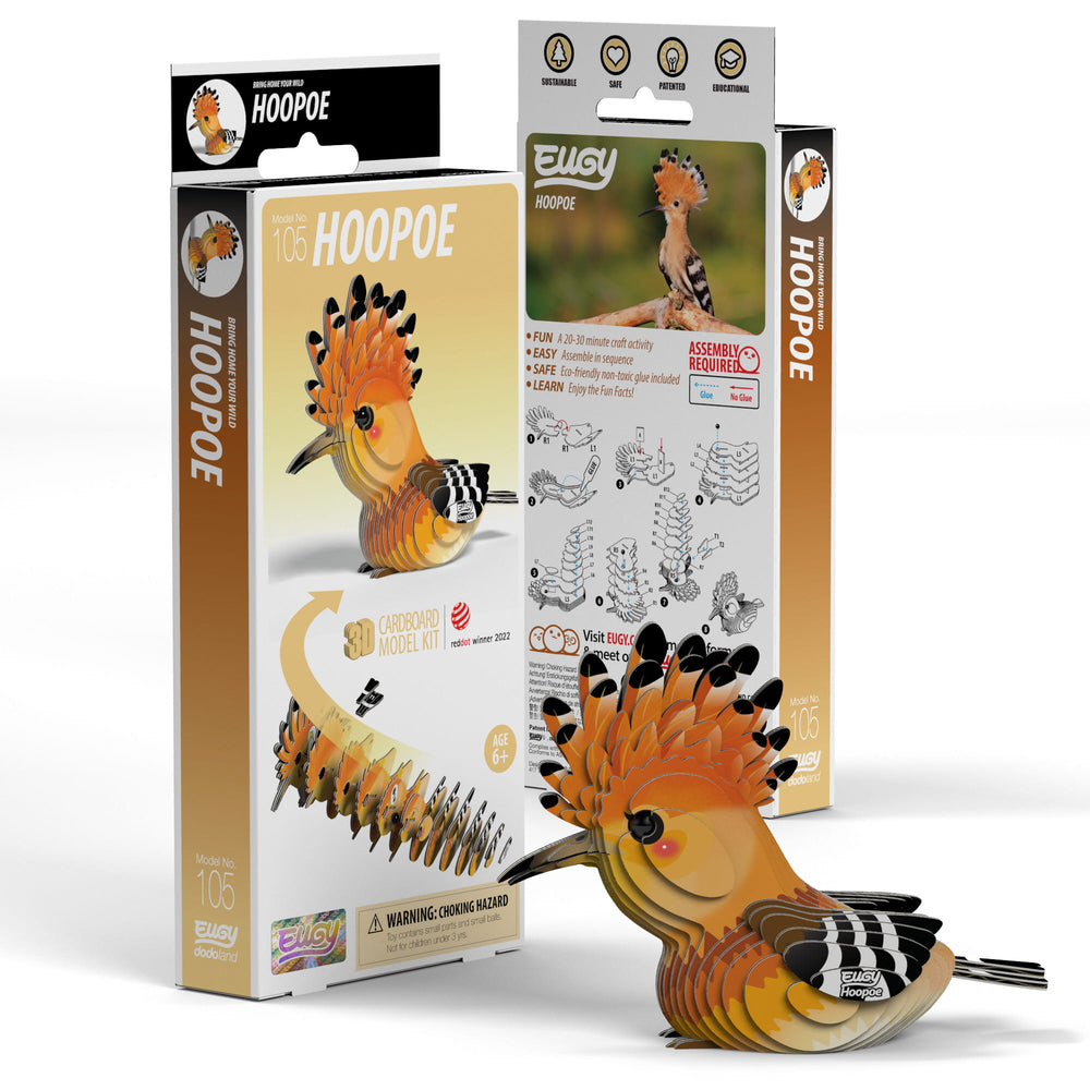 Öko-Puzzle 3D – Wiedehopf - tablude.com