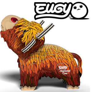 Öko-Puzzle 3D – Schottische Kuh - tablude.com