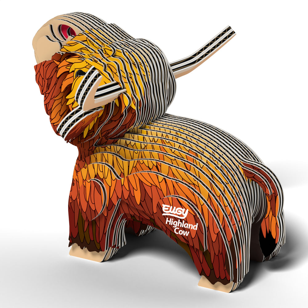 Öko-Puzzle 3D – Schottische Kuh - tablude.com