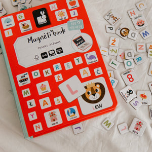 Magnetisches Puzzle Magnetibook – Polnisches Alphabet - tablude.com