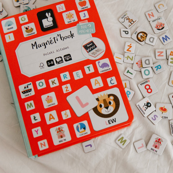 Magnetisches Puzzle Magnetibook – Polnisches Alphabet - tablude.com