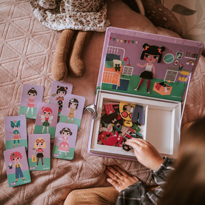 Magnetisches Puzzle Magnetibook – Kostüme für Mädchen - tablude.com