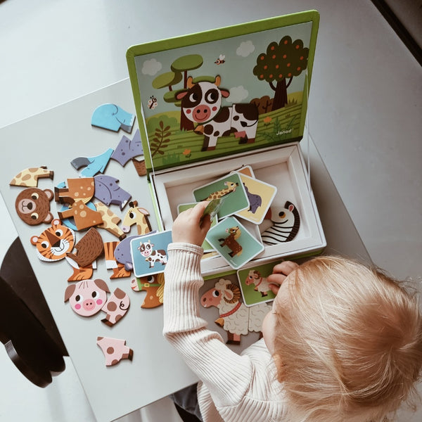 Magnetisches Puzzle Magnetibook – Tiere - tablude.com