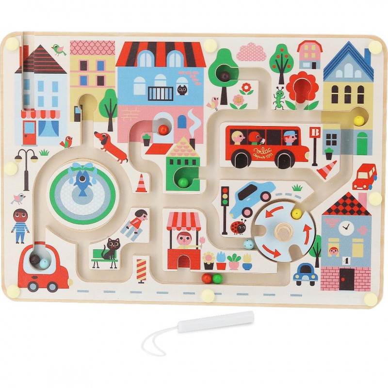 Magnetisches Labyrinthspiel – Stadt
