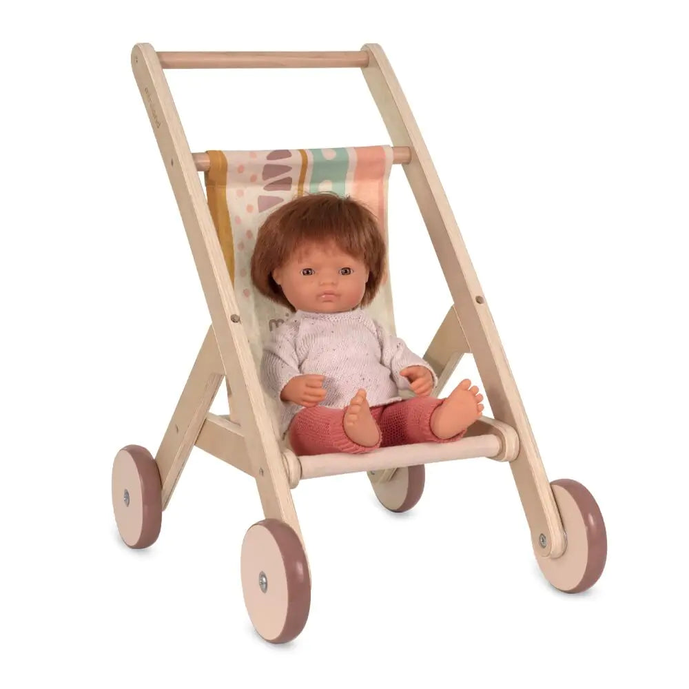 Holz-Puppenwagen