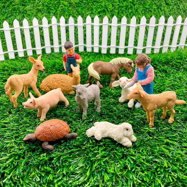 Figurenset in einer TOOB-Röhre – Kleine Tiere aus dem Mini-Zoo - tablude.com