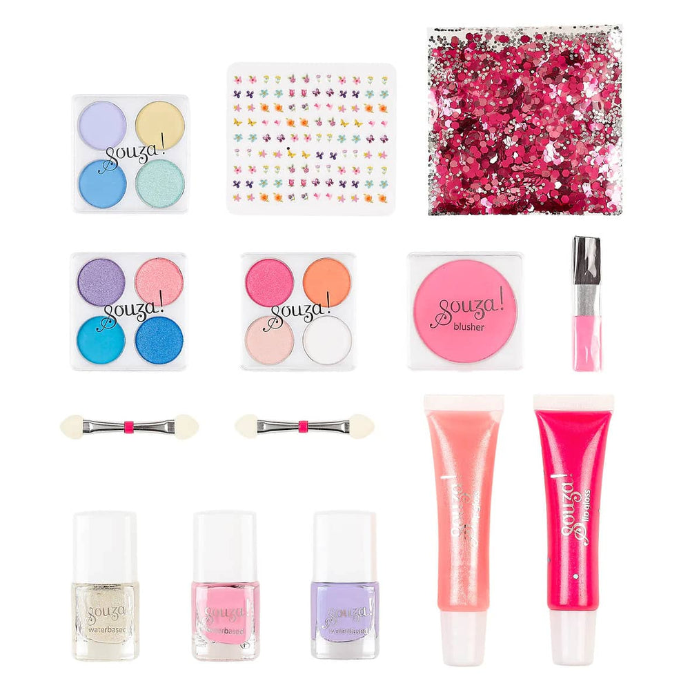 Make-up-Kosmetik für Kinder, großes Set mit 21 Teilen, Luxe