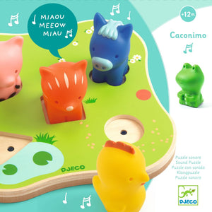 Holz-Puzzle mit Geräuschen  - Caconimo - tablude.com