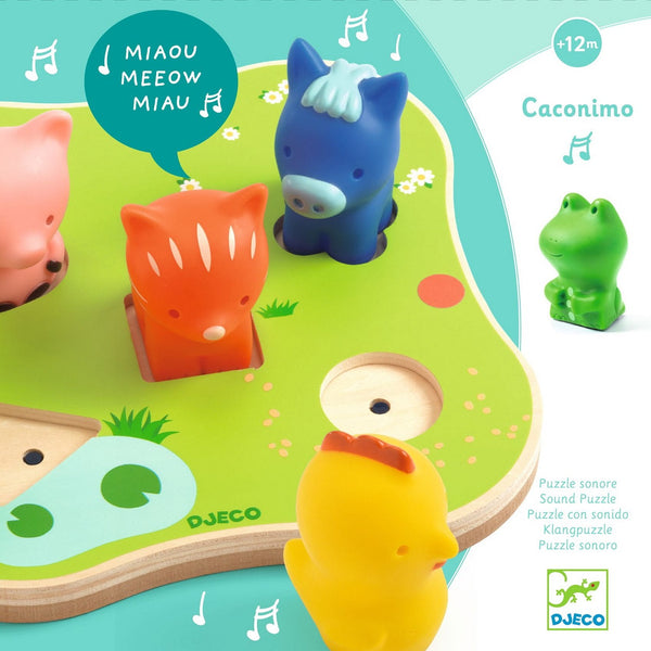 Holz-Puzzle mit Geräuschen  - Caconimo - tablude.com