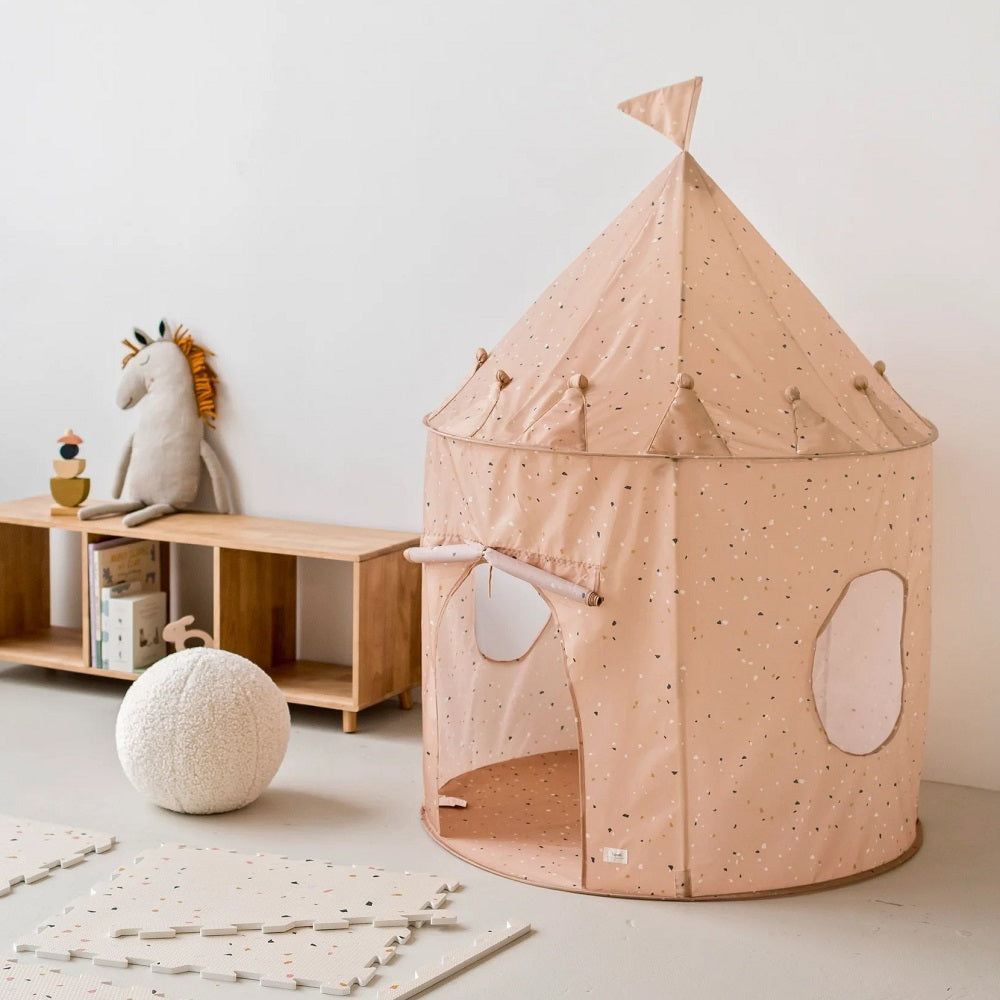 3 Sprouts Spielzelt Recycled in Terrazzo Clay für Kinder
