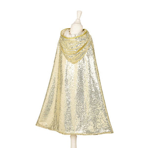 Kostüm – Goldener Umhang mit Kapuze, Prinzessin Amelia, 3–4 Jahre