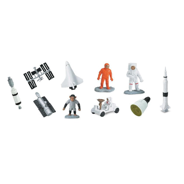 Figurenset in einer TOOB-Röhre – Im Weltraum - tablude.com