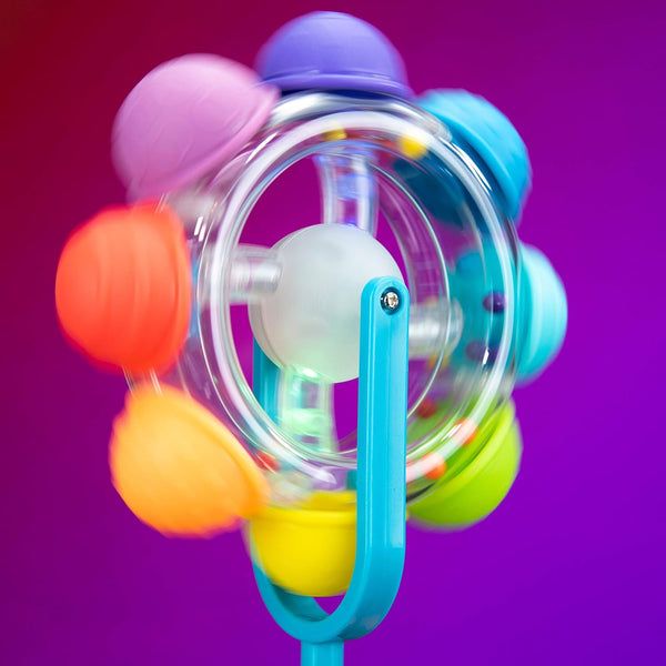 Leuchtende Drehscheibe – Regenbogen