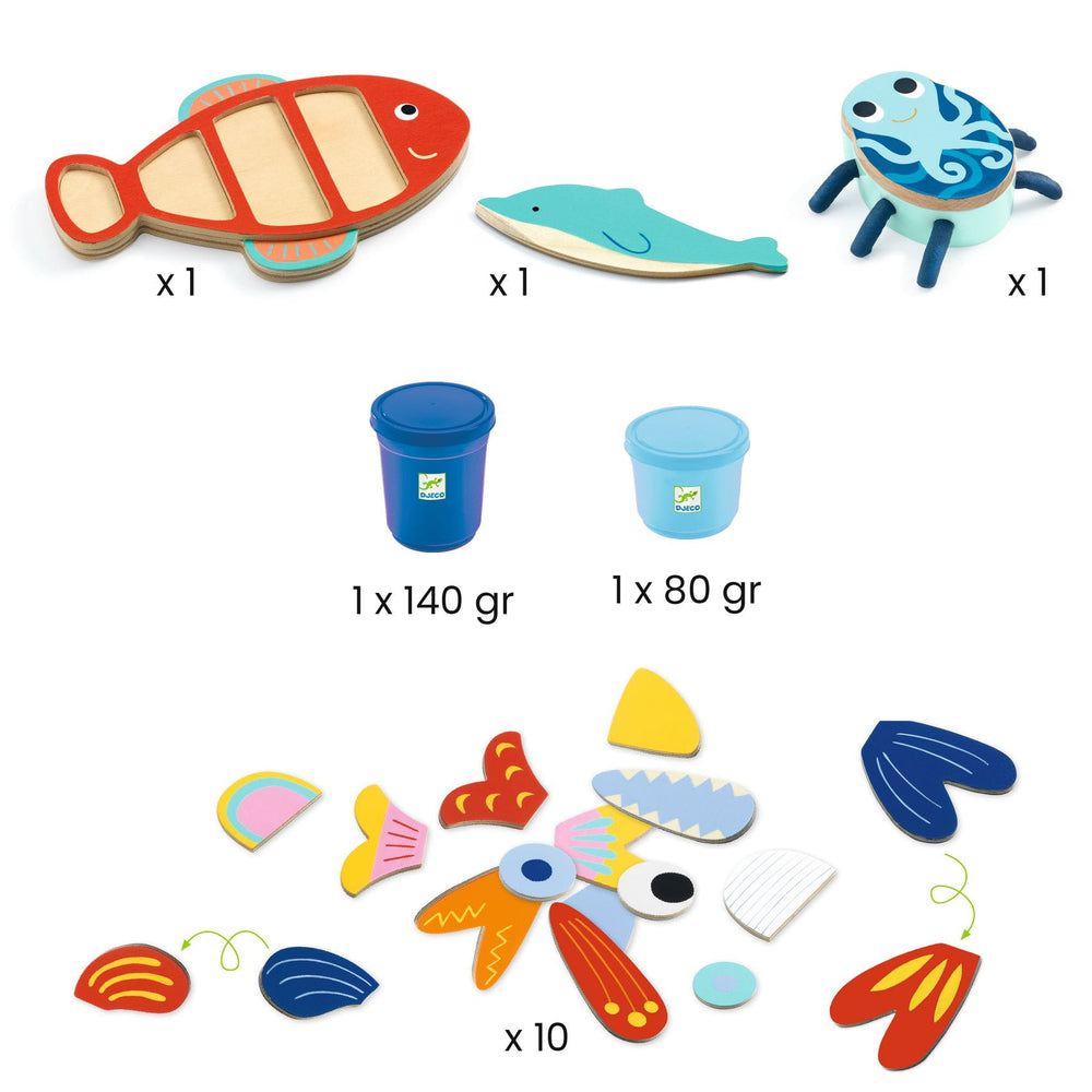 Set mit Modelliermasse – Ozean - tablude.com