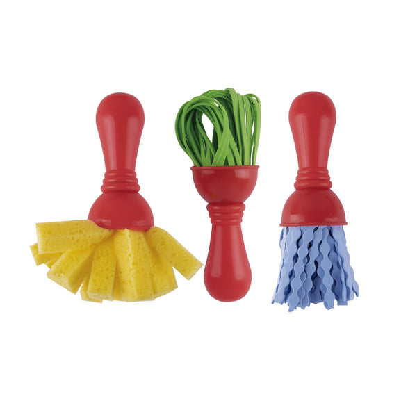 Pinselset aus EVA-Schaumstoff und Schwamm – 3 Stück - tablude.com