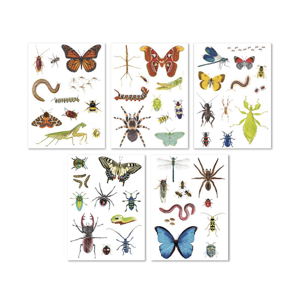 Aufkleber 50 Stück – Insekten - tablude.com