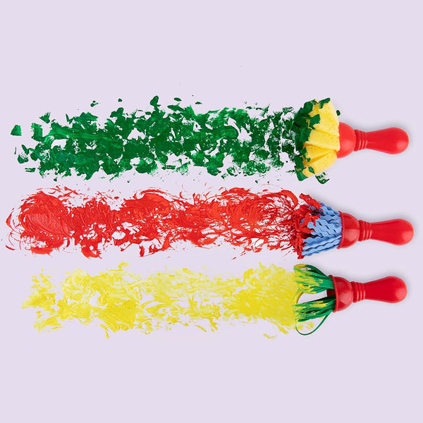 Pinselset aus EVA-Schaumstoff und Schwamm – 3 Stück - tablude.com