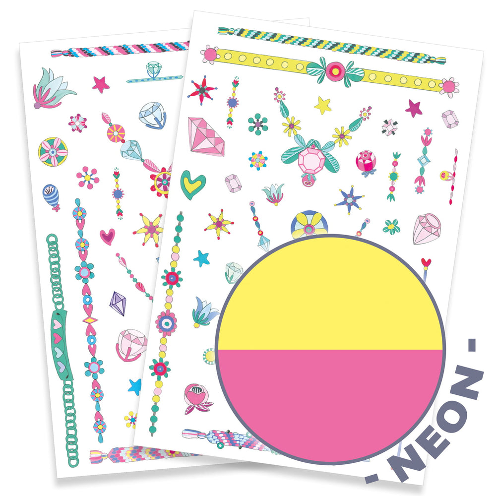 Neon-Tattoos für Kinder – Jenni's Juwelen - tablude.com