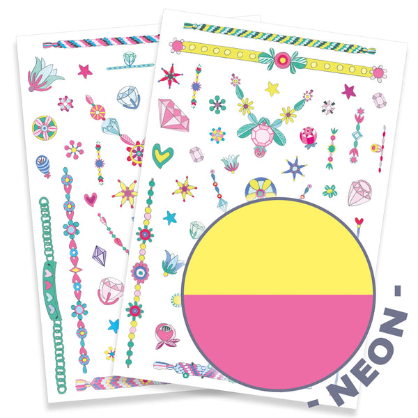 Neon-Tattoos für Kinder – Jenni's Juwelen - tablude.com