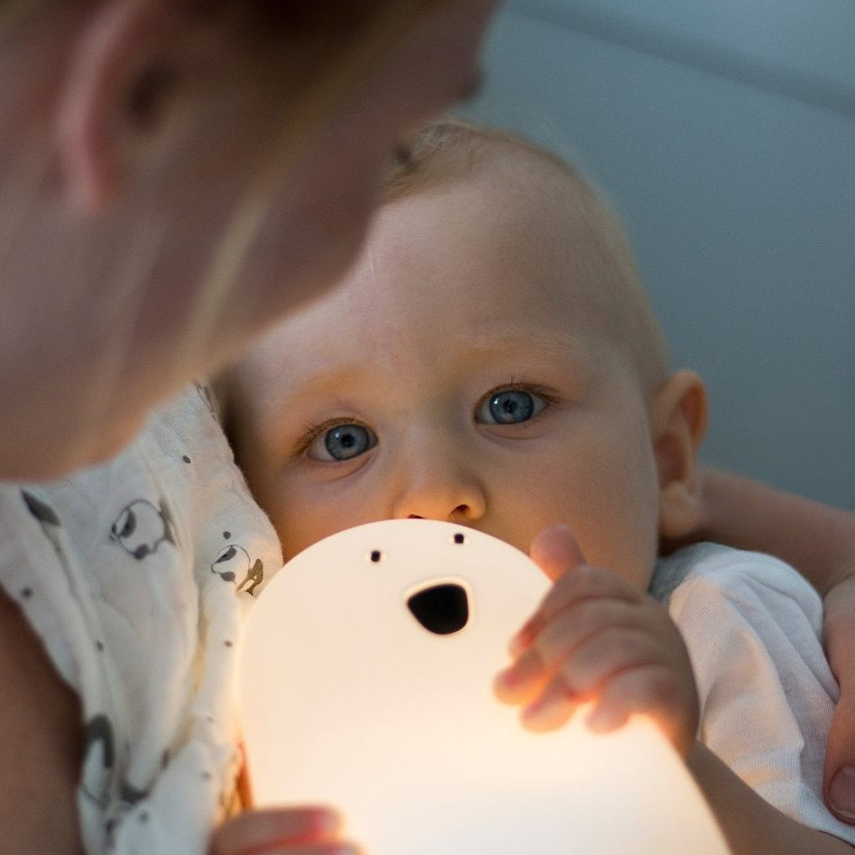 Große Bärenlampe – weiß