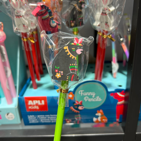 Bleistift mit Radiergummi – Bär - tablude.com