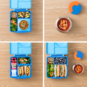 Bewegliche Trennwand für die Lunchbox OmieBox – Orange