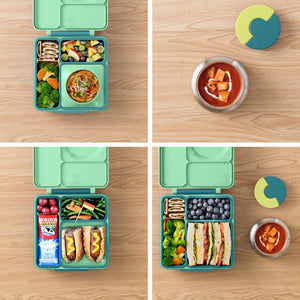 Bewegliche Trennwand für die Lunchbox OmieBox – Lime