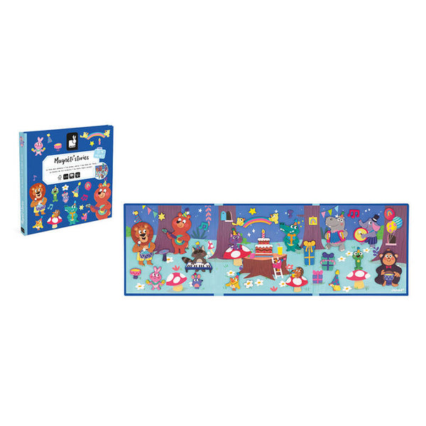 Magnetisches Puzzle Magneti'stories – Party im Wald - tablude.com
