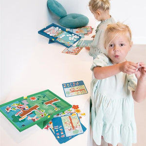 Magnetisches Puzzle mit 20 Aufgabenkarten von Edulogic – Bauernhof