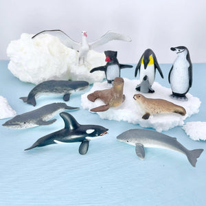 Figurenset in einer TOOB-Röhre – Tiere der Antarktis - tablude.com