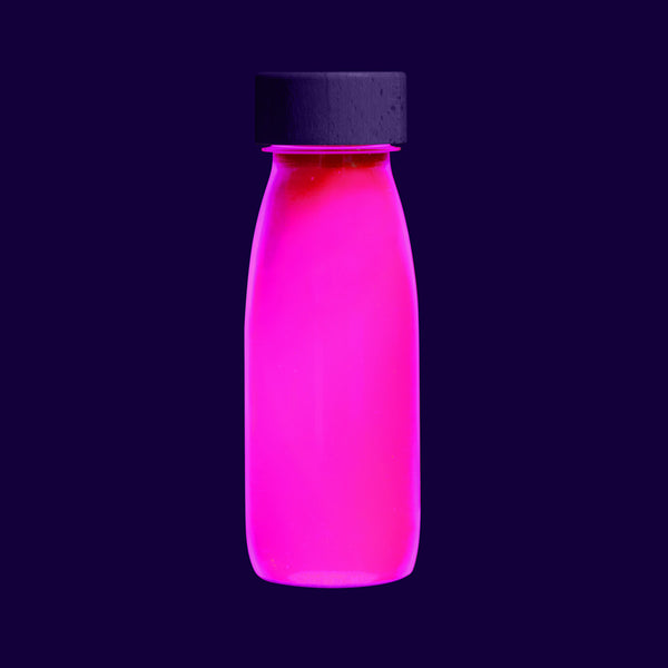Sensorische Flasche FLOAT – Neonrosa - tablude.com