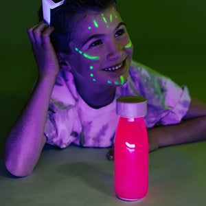 Sensorische Flasche FLOAT – Neonrosa - tablude.com