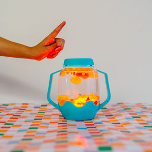 Sensorik-Glas zum Befüllen mit Wasser – blau - tablude.com