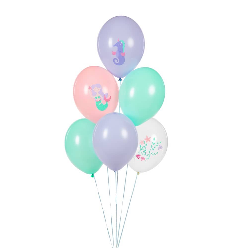 Ballons, 6 Stück – Meereswelt, 30 cm
