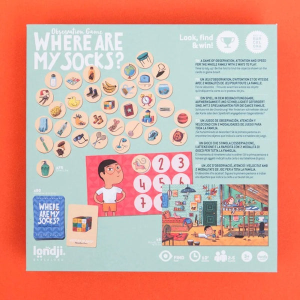 Beobachtungsspiel – Where are my socks? - tablude.com