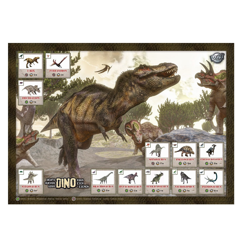 Mega-Packung Dinosaurier-Eier - 12 Stück - tablude.com