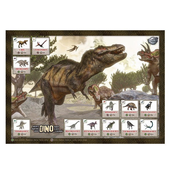 Mega-Packung Dinosaurier-Eier - 12 Stück - tablude.com