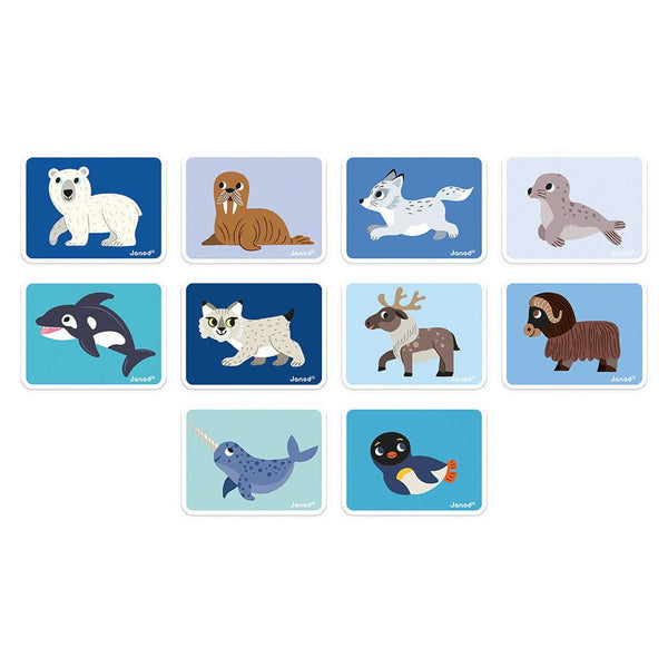 Magnetisches Puzzle Magnetibook – Polar-Tiere - tablude.com