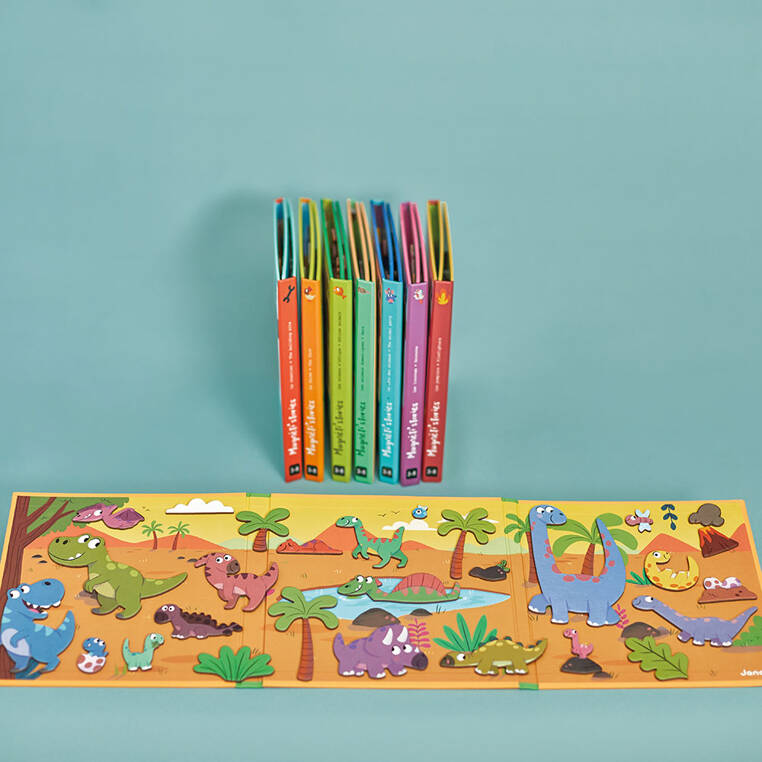 Magnetisches Puzzle Magneti'stories – Dinosaurier - tablude.com