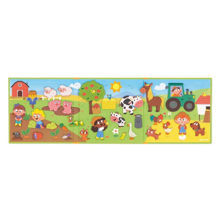 Magnetisches Puzzle Magneti'stories – Bauernhof - tablude.com