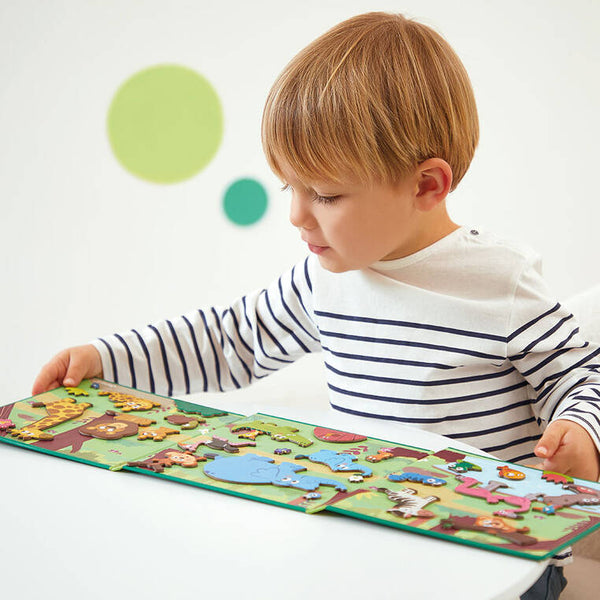 Magnetisches Puzzle Magneti'stories – Afrikanische Tiere - tablude.com