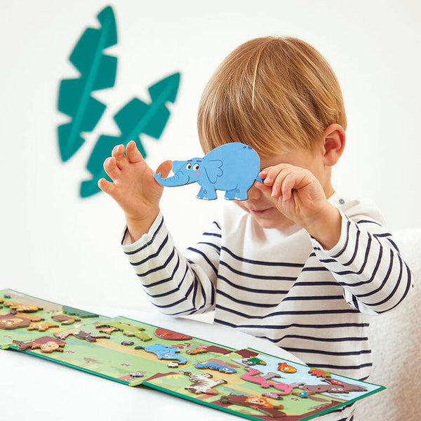 Magnetisches Puzzle Magneti'stories – Afrikanische Tiere - tablude.com