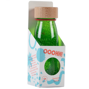 Sensorische Flasche FLOAT – Grün - tablude.com
