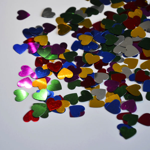 Konfetti-Herzen – verschiedene Farben - tablude.com