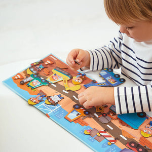 Magnetisches Puzzle Magneti'stories – Baustelle - tablude.com