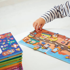 Magnetisches Puzzle Magneti'stories – Baustelle - tablude.com