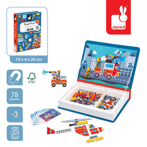 Magnetisches Puzzle Magnetibook – Feuerwehr - tablude.com